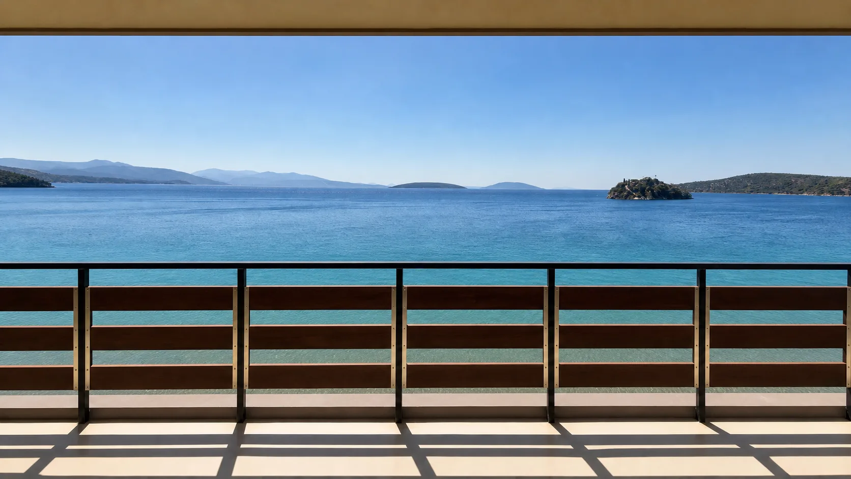 Sea view from a guest-room balcony at The Grand Forgetmenot 2.